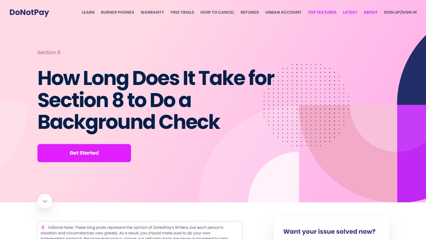 How Long Does It Take for Section 8 to Do a Background Check - DoNotPay