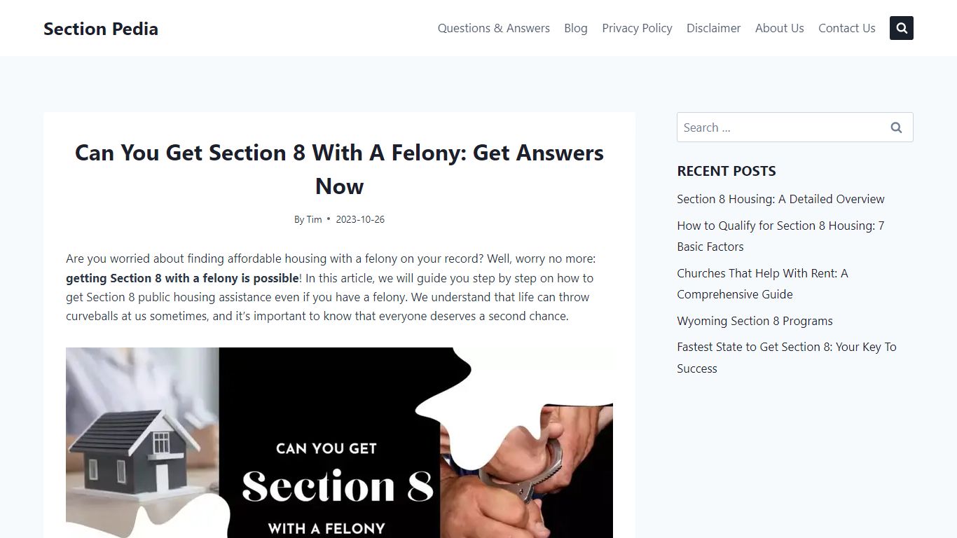 Can You Get Section 8 With a Felony: Your Best Guide, Q&A